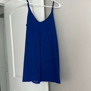 Mini royal blue dress